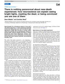 There is nothing paranormal about near-death