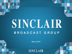 Sinclair-Tribune Combination at a Glance