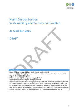 NCL STP plan