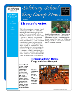 Newsletter Week 3