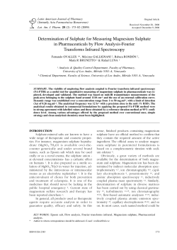 0326-2383 - Latin American Journal of Pharmacy