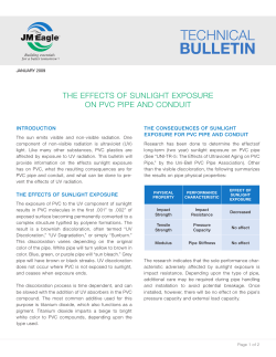 The Effects of Sunlight Exposure on PVC Pipe and Conduit