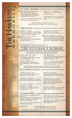 LUNCH THE BUTCHER`S BURGER