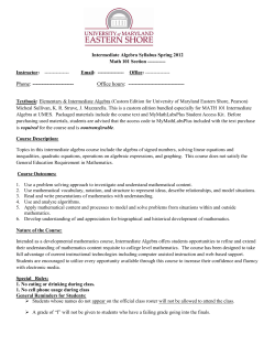 Phone - University of Maryland Eastern Shore