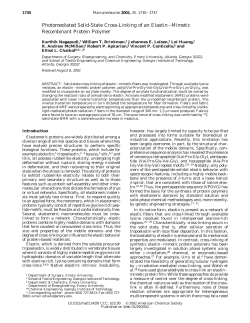 Photomediated Solid-State Cross-Linking of an