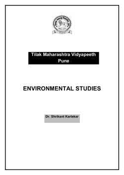 Environmental Studies Book - Tilak Maharashtra Vidyapeeth