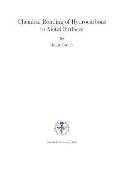 Chemical Bonding of Hydrocarbons to Metal Surfaces