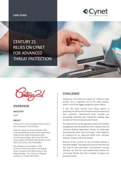 century 21 relies on cynet for advanced threat protection