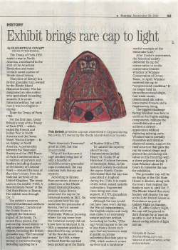 Exhibit brings rare cap to light