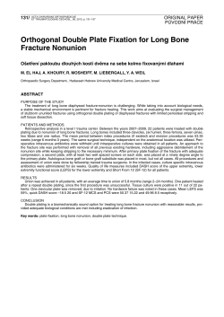 Orthogonal Double Plate Fixation for Long Bone Fracture Nonunion