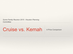 Cruise vs. Kemah - Gums Family Website