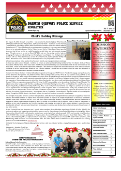 2015 24 December - Dakota Ojibway Police Service