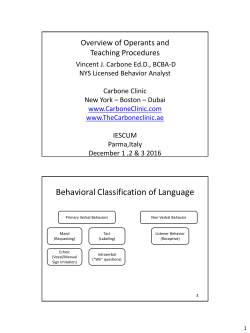 teaching procedures