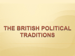 The British Political Traditions