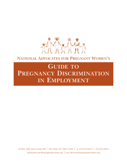 guide to pregnancy discrimination in employment