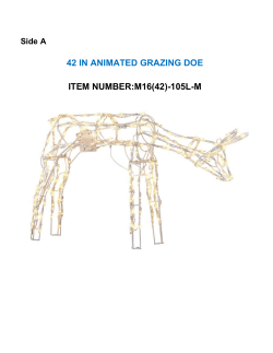 42 IN ANIMATED GRAZING DOE ITEM NUMBER:M16(42)-105L-M