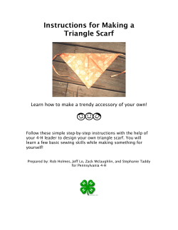 Instructions for Making a Triangle Scarf