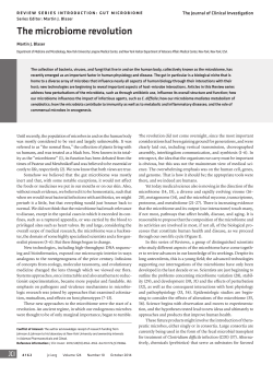 The microbiome revolution
