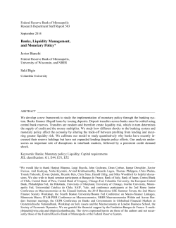 Banks, Liquidity Management, and Monetary Policy