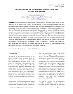 Peri-urbanization and New Built-up Property Formation