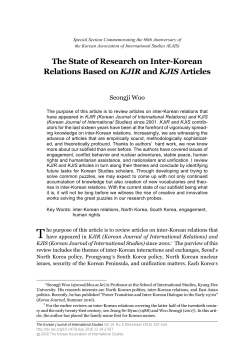 Full Text Free - The Korean Journal of International Studies