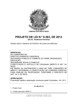 projeto de lei n.&ordm; 6.583, de 2013
