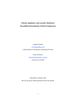 the Political Determinants of Fiscal Transparency