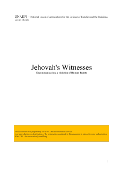 Jehovah`s Witnesses