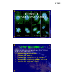 Lect13-Mitosis-Cytokinesis-C-2016