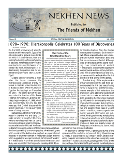 Nekhen News 10 - Hierakonpolis Online