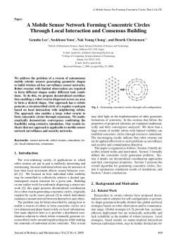 A Mobile Sensor Network Forming Concentric Circles Through Local