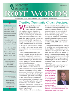 ROOT WORDS ROOT WORDS - Endodontic Associates