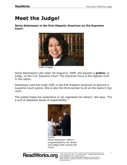 Meet the Judge! - River Vale Public Schools