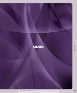 CHAIRS - Wenger Corp