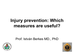 Injury prevention: Which measures are useful?