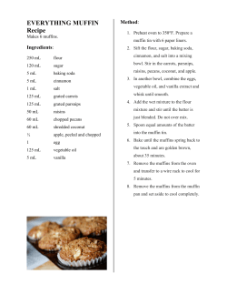 EVERYTHING MUFFIN Recipe