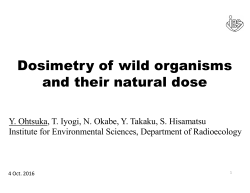 Dosimetry of wild organisms and their natural dose