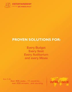 Read the 4D Cinema Brochure