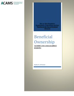 Beneficial Ownership