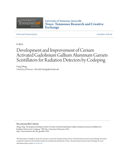 Development and Improvement of Cerium Activated Gadolinium