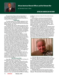 African American Warrant Officers and the Vietnam War