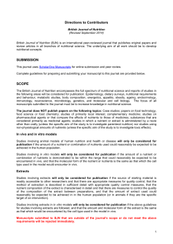 British Journal of Nutrition - Assets