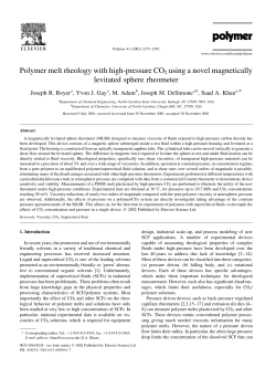 Polymer melt rheology with high-pressure CO2 using a novel