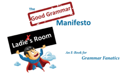 Good Grammar Manifesto