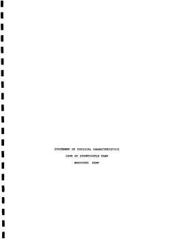 statement of physical characteristics iand at stonecastle farm