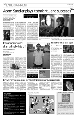 Adam Sandler plays it straight... and succeeds