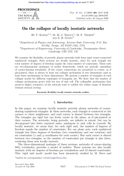 On the collapse of locally isostatic networks