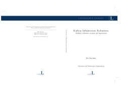 Railway Infrastructure Robustness