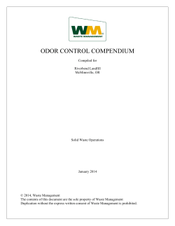 ODOR CONTROL COMPENDIUM