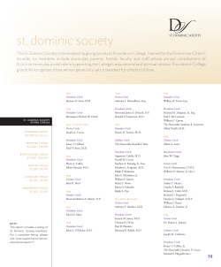 st. dominic society - Providence College